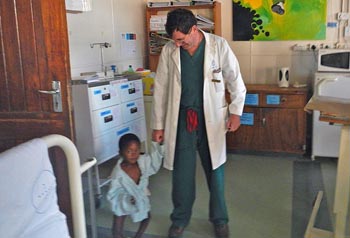 Giorgio medico in Sud Africa